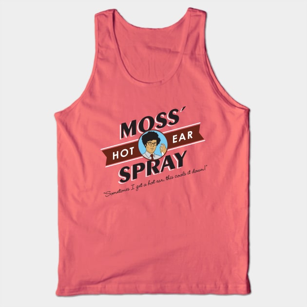 Moss' Hot Ear Spray Tank Top by iannorrisart